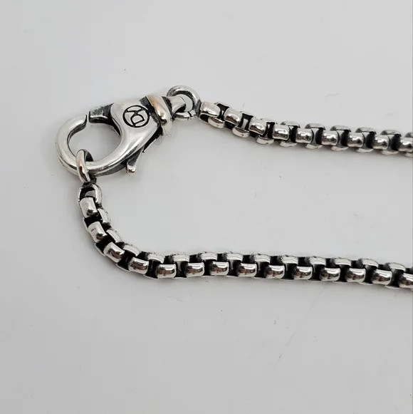 David Yurnman 28" Box Chain Necklace - Picture 3 of 5